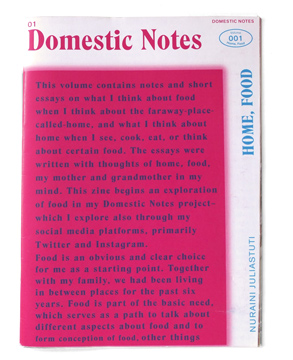 Domestic Notes Volume 001:<br>Home, Food